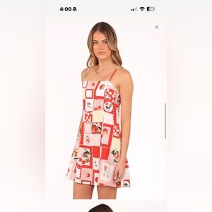Petal & Pup Red and Pink Patchwork Dress